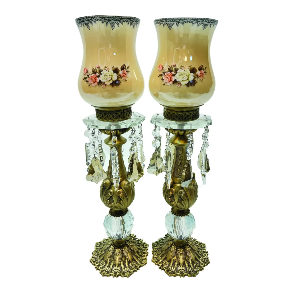 شمعدان حباب گلدار